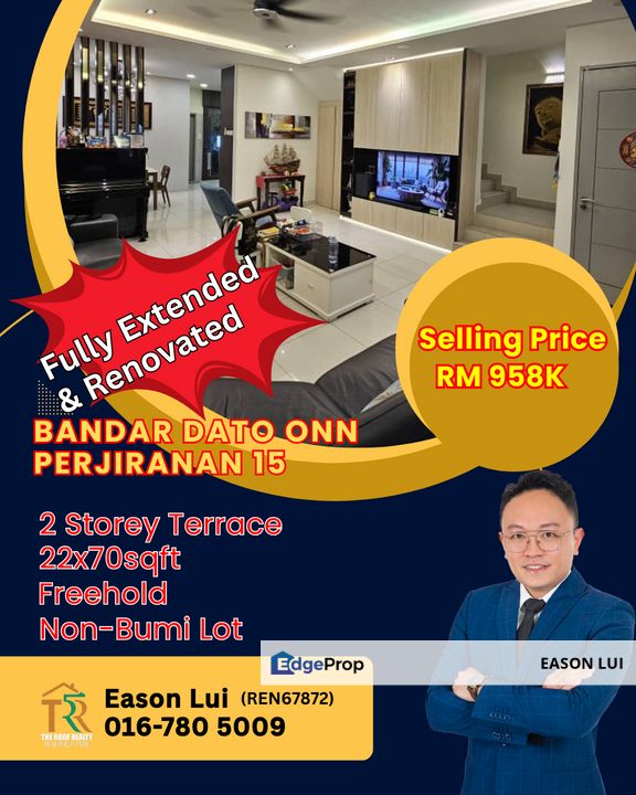 Bandar dato onn perjiranan 15 fully renovated , Johor, Johor Bahru