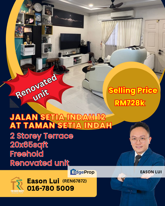 Jalan setia 12/ taman setia indah/ 2 Stry Terrace, Johor, Johor Bahru