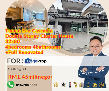 FOR SALES/ Jalan Eco Cascadia 4/ Cluster/ Renovated, Johor, Johor Bahru