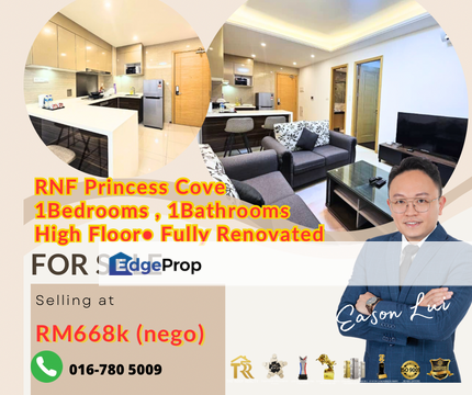 RNF Princess Cove 1bedroom 1bathroom fully renovated unit., Johor, Johor Bahru