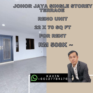 Taman Johor Jaya Single Storey Terrace Bumi Reno Unit For Sale for Sale ...