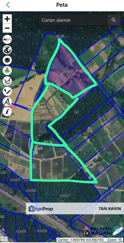 Kempas Tmn sri puteri 38.1 Acres agricultural Land For Sale , Johor, Johor Bahru