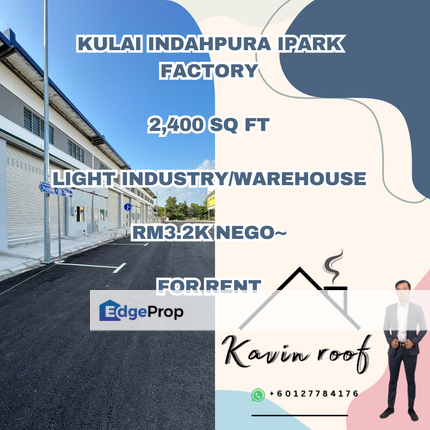 Kulai Indapura Ipark Factory For Rent , Johor, Kulai