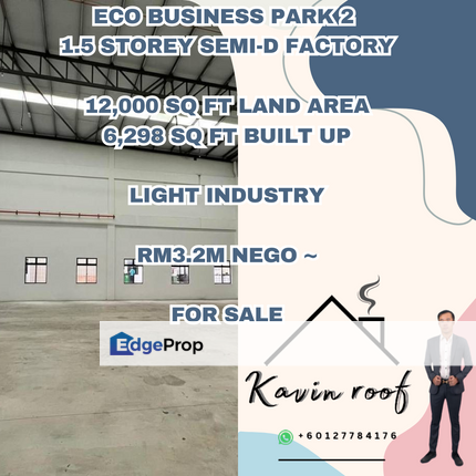 Senai Ecobusiness park 2 Semi Detached Factory For Sale , Johor, Senai