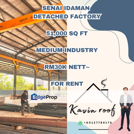 Senai Idaman Open shaded medium Industry Factory For Rent , Johor, Senai