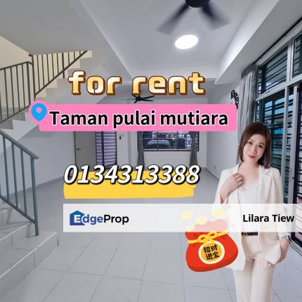 Taman pulai mutiara jasmine double storey terrace for rent , Johor, Kangkar Pulai