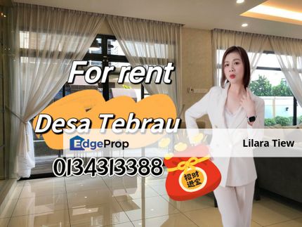 Desa tebrau precinct 12 semi d for rent , Johor, Johor Bahru