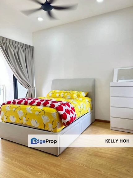 Kings Bay Country Garden @ Danga Bay JB Town, 3 Bedrooms 2 Bathrooms & 3 Balcony unit, Fully Furnished, For Rent , Johor, Johor Bahru