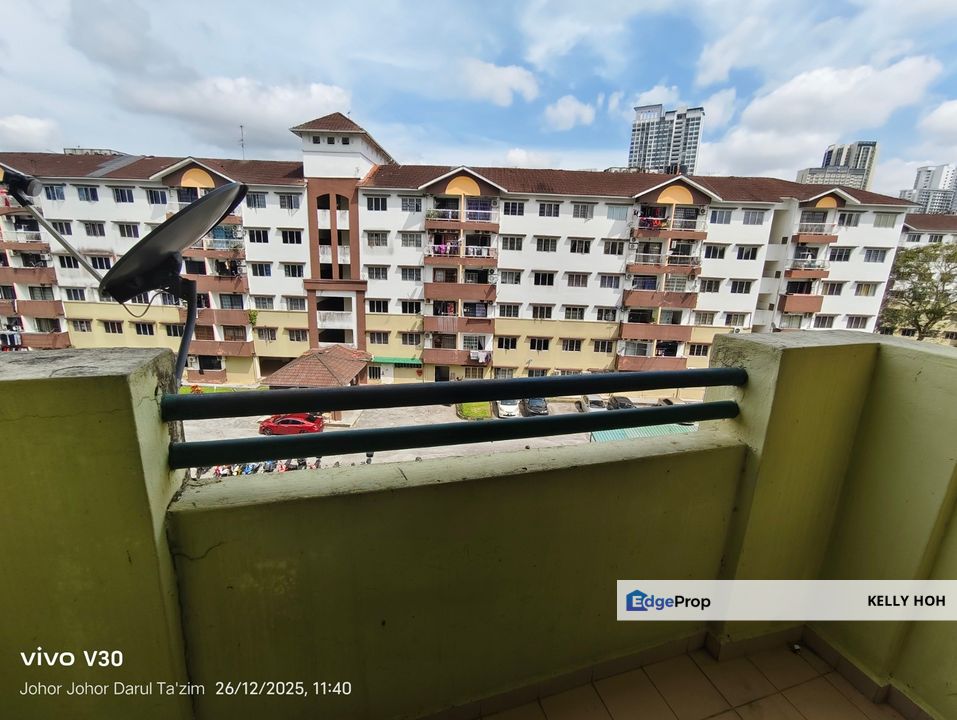 Sri Wangi Apartment, Tampoi Indah, Skudai Johor, 4 Bedrooms 2 Bathrooms, Partial Furnished, For Rent , Johor, Tampoi
