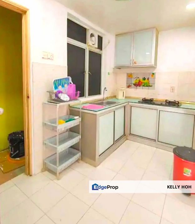 Villa Krystal Apartment @ Bandar Selesa Jaya Skudai Johor, 3+1 Bedrooms 2 Bathrooms, Ground Floor, with Balcony, Fully Furnished, For Rent , Johor, Skudai