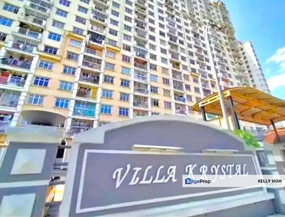 Villa Krystal Apartment @ Bandar Selesa Jaya Skudai Johor, 3+1 Bedrooms 2 Bathrooms, Ground Floor, with Balcony, Fully Furnished, For Rent , Johor, Skudai
