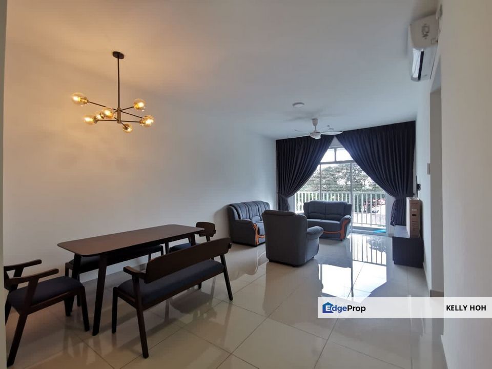 Twin Danga Residence @ Taman Laguna, Johor, 3 Bedrooms 2 Bathrooms, Fully Furnished, Low Floor, For Rent , Johor, Johor Bahru