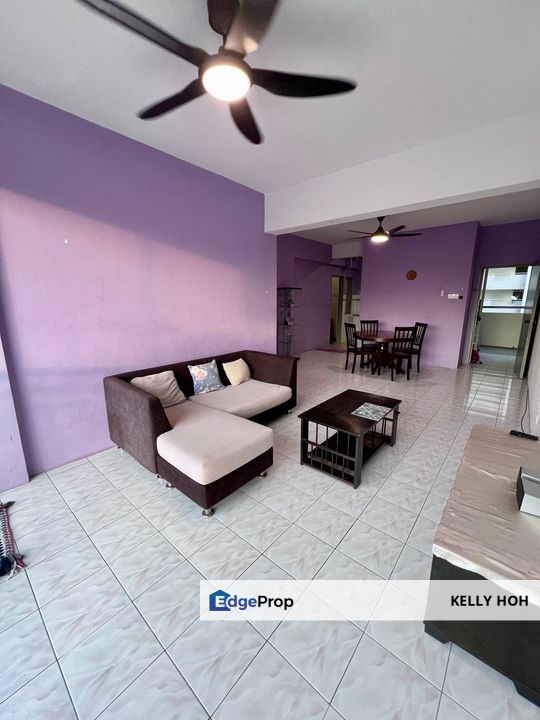 Putri Ria Apartment @ Taman Megah Ria Masai Johor, 3 Bedrooms 2 Bathrooms, Partial Furnished, For Rent , Johor, Masai