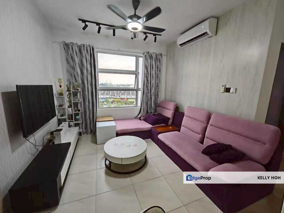 Bayu Angkasa Apartment @ Gelang Patah Johor, 3 Bedrooms 2 Bathrooms, Fully Furnished 95% (Without TV only) For Rent , Johor, Gelang Patah