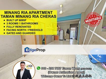 1st Floor Unit, Renovated, Well Kept With Lift Facility, Selangor, Batu 9th Cheras