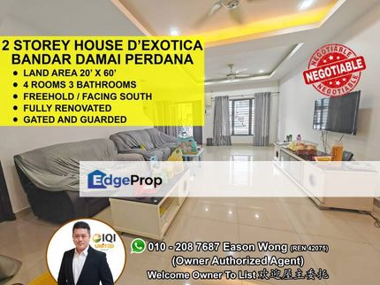 Renovated, Good Deal, Gated And Guarded, Convenient Location, Selangor, Bandar Damai Perdana