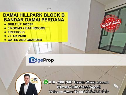 Freehold, Partly Furnished, Well Kept, Convenient Location, Selangor, Bandar Damai Perdana