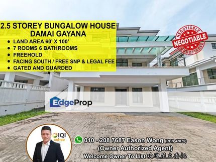 Damai Gayana, Freehold 2.5 Storey Bungalow lot, 60x100, Swimming Pool, Selangor, Bandar Damai Perdana