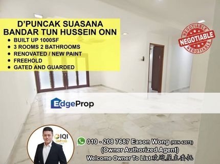 D'Puncak Suasana Freehold, New Paint, Good Condition, Selangor, Cheras