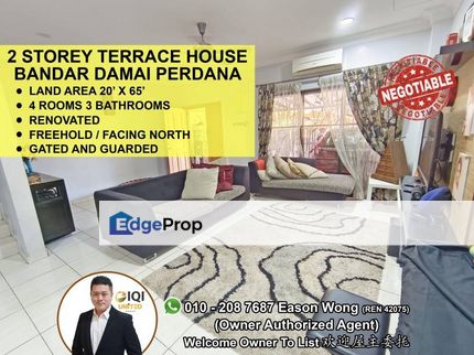 20x65 Freehold, Fully Extend, Well Kept, Selangor, Bandar Damai Perdana