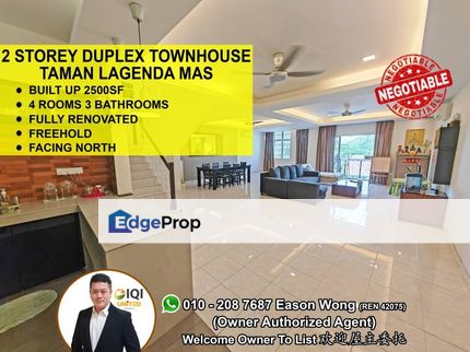 Duplex Townhouse 2500sf, Well kept, Good Condition, Selangor, Batu 9th Cheras