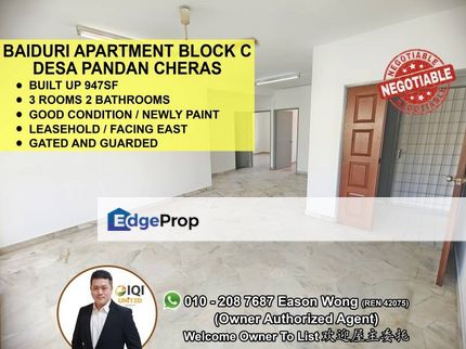 Walk up Desa Baiduri Block C Newly Paint, Good Location, Kuala Lumpur, Desa Pandan