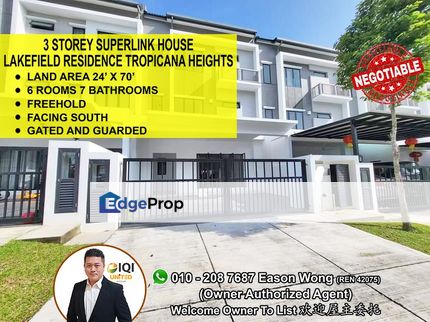 Freehold, Superlink House, Gated And Guarded, Good Deal, Selangor, Kajang