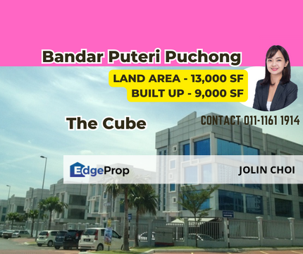 The Cube Puchong 3storey nice retailer facade, Selangor, Puchong