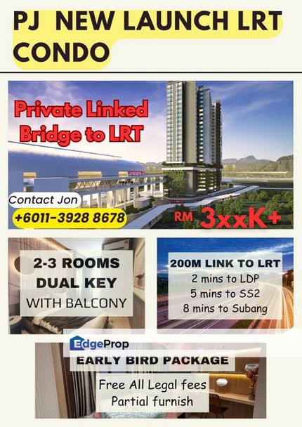 New Condo with 3 LRT for sale direct developer, Selangor, Ara Damansara