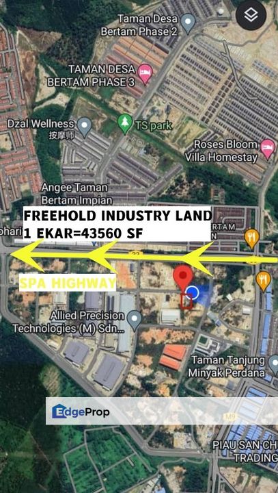 Freehold Industry land, Melaka, Melaka Tengah