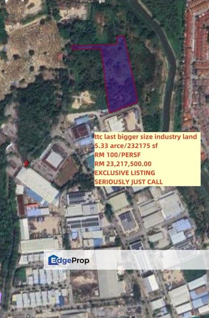 Limited industry land on tmn teknologi cheng, Melaka, Cheng