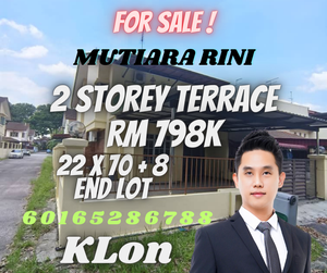Mutiara Rini DOUBLE Storey Terrace House for Sale @RM798,000 By KEI LON ...