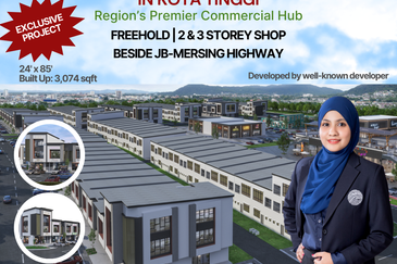 FREEHOLD COMMERCIAL SHOPLOT NEW AT KOTA TINGGI