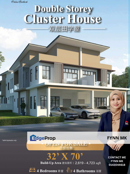 NEW CLUSTER PULAI BESTARI FOR SALE, Johor, Kangkar Pulai