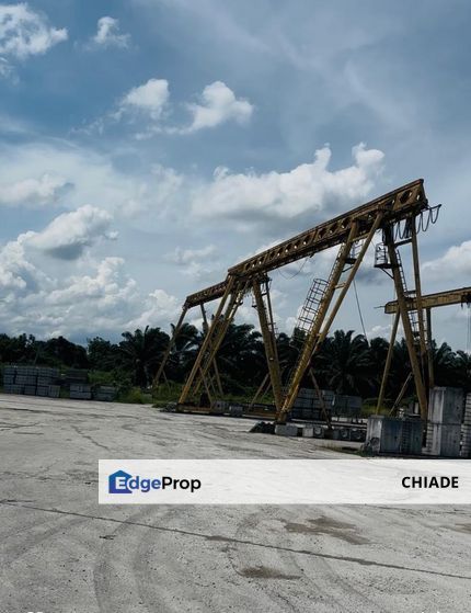 Kota Tinggi 🚧Medium Industrial Open Land  With grantry crane 🚧 (Beside main road), Johor, Kota Tinggi