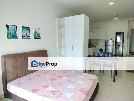  Twin Galaxy ✅ Studio 1 Bathroom ✅ 520 Sqft ✅ Fully Furnished (Some Furniture New) - JB TOWN CIQ , Johor, Johor Bahru