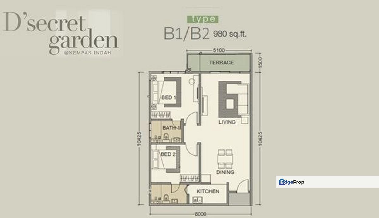 D'Secret Garden@ kempas : No. B05-06, Pangsapuri Kempas Indah, Jalan Kempas Indah, 81300 Johor Bahru, Johor, Johor, Johor Bahru