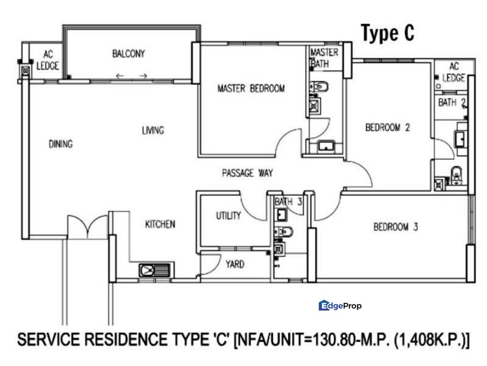 Unit No. 13-01, Pangsapuri Tenteram (V @ Summer Place), Jalan tenteram, 80300 Johor Bahru, Johor, Johor, Johor Bahru