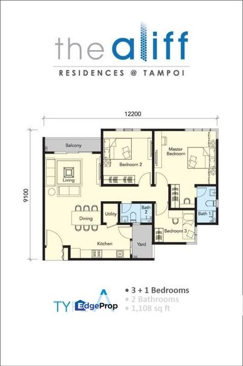 The Aliff residence @ tampoi : No. #10-07, Block A, Pangsapuri Aliff Utama, Jalan Tahana, 81200 Johor Bahru, Johor, Johor, Johor Bahru