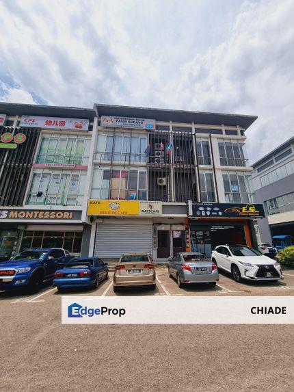 Oasis 1 Taman Cahaya Kota Puteri 3 Storey Shop Lot End Lot Unit Facing Main Road, Megah Ria nearby Permas Jaya , Johor, Masai