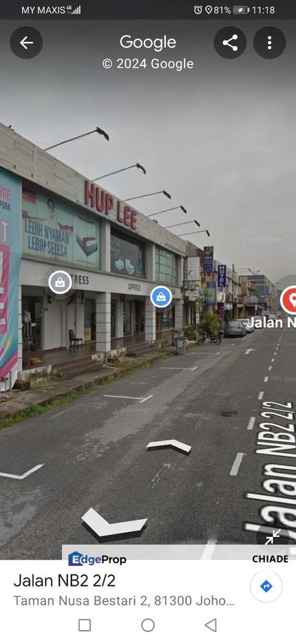 Jalan NB2, Taman Nusa Bestari Double Storey Shoplot, Adjoining Unit, facing main road, Tenanted, Freehold, Johor, 