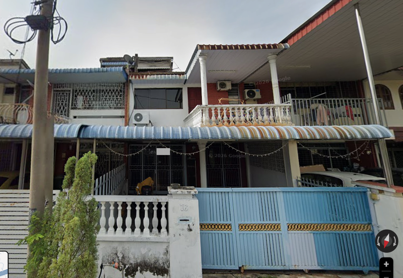 Bank Lelong, Terrace House for Auction  : 16, Lorong Meranti 1, Taman Meranti, 13000, Butterworth, Pulau Pinang