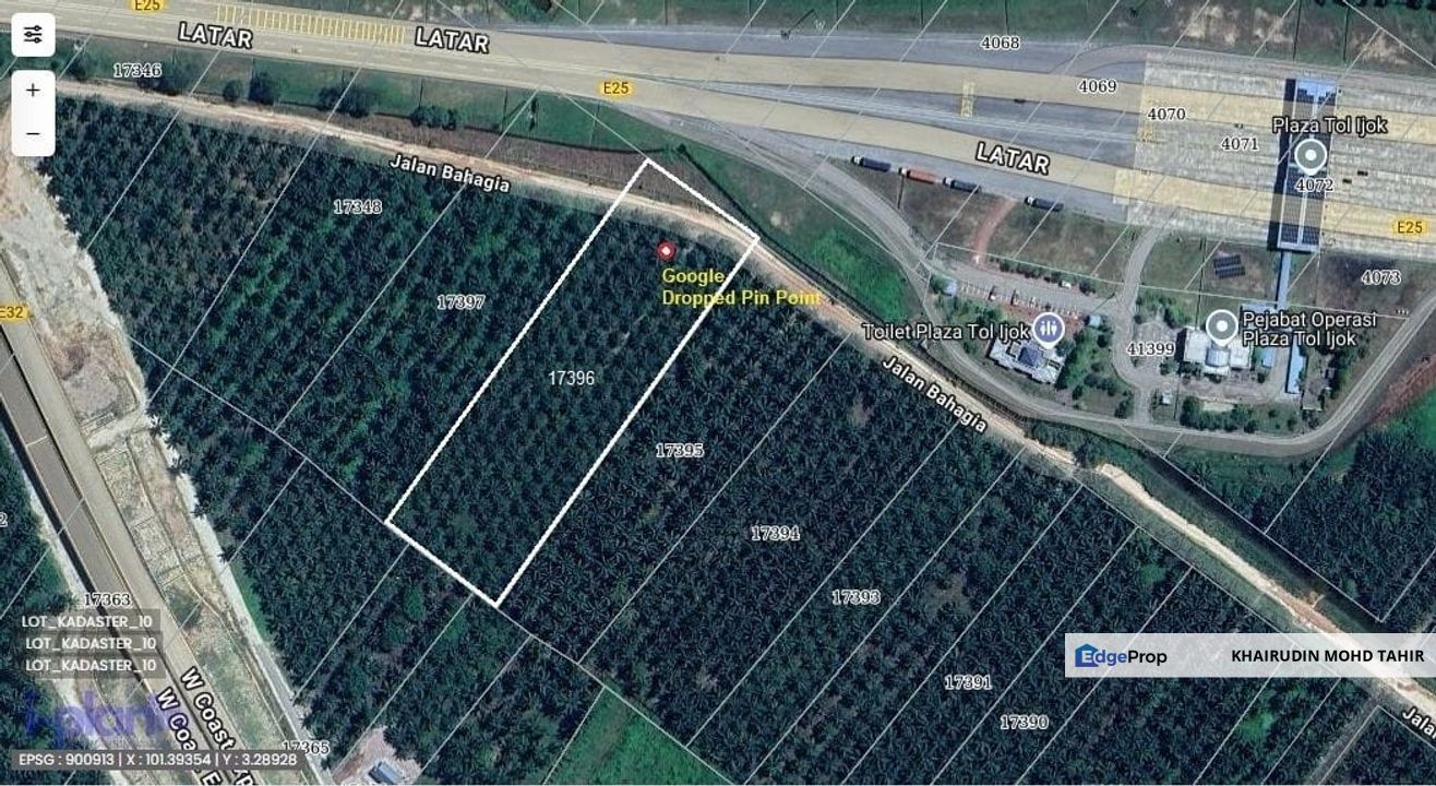 For Sale - Lot Tanah Kelapa Sawit, Block C, Kampung Parit Mahang, Ijok, Kuala Selangor, Selangor, Kuala Selangor