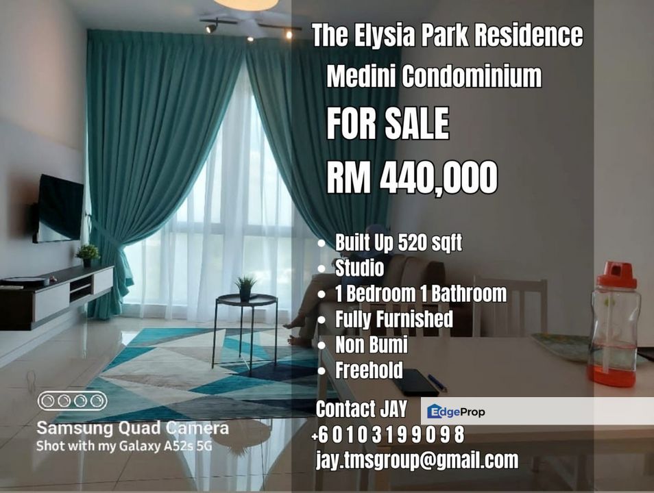 Iskandar Puteri The Elysia Park Residence For Sale!! for Sale RM440