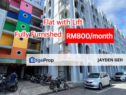 Fully Furnished Flat with Lift Taman Sri Tandop Alor Setar For Rent, Kedah, Alor Setar