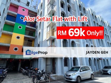 Flat with Lift Taman Sri Tandop Alor Setar For Sale - Freehold Untuk Dijual , Kedah, Alor Setar
