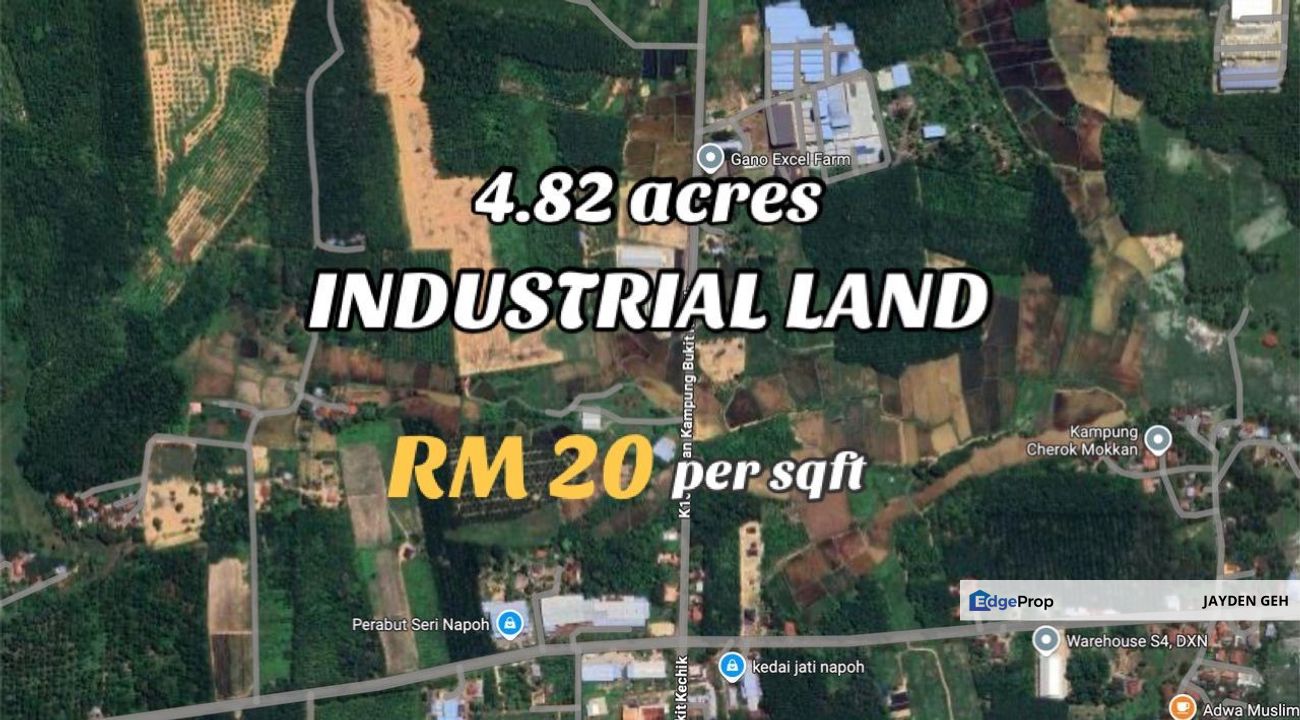 4.82 Acres Industrial Land Napoh Jitra Kedah For Sale, Kedah, Jitra