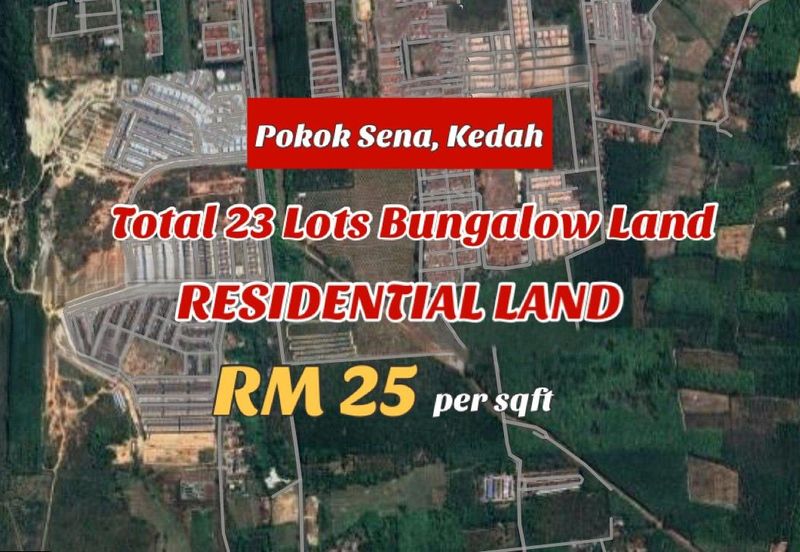 Big Residential Land Bungalow Lot Land Pokok Sena Kedah For Sale