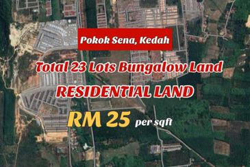 Big Residential Land Bungalow Lot Land Pokok Sena Kedah For Sale