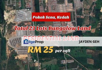 Big Residential Land Bungalow Lot Land Pokok Sena Kedah For Sale, Kedah, Pokok Sena